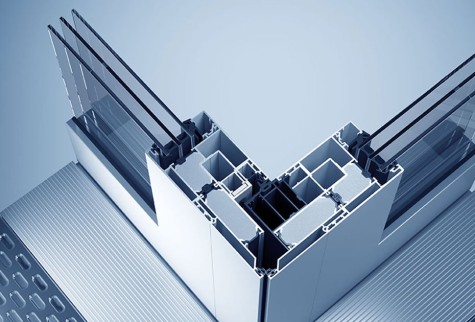 Schuifdeuren-terrassen Schuifdeur-heroal S 77 SL Detailaanzicht doorsnede